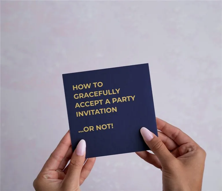 How to Gracefully Accept a Party Invitation – Or Not?